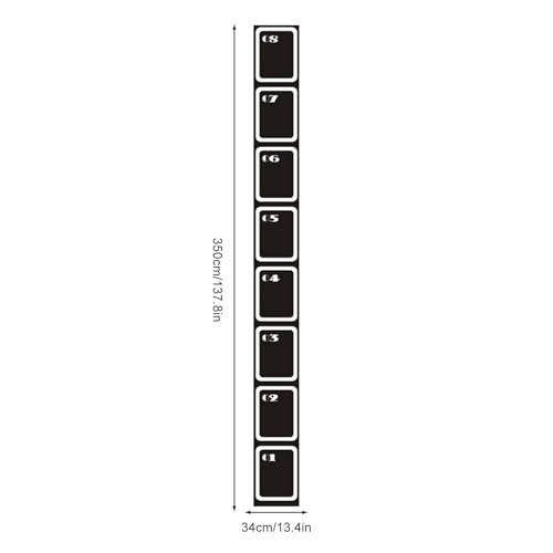 Non-Slip Agility Ladder – 250/350/450cm Jacob, Soccer Practice Tool, Speed Supply | Perfectly Great for Sports Fitness Exercise, Portable - size: 350x34x0.3CM