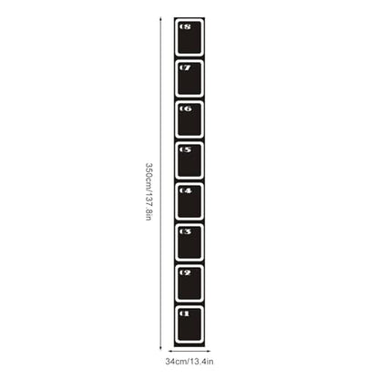 Non-Slip Agility Ladder – 250/350/450cm Jacob, Soccer Practice Tool, Speed Supply | Perfectly Great for Sports Fitness Exercise, Portable - size: 350x34x0.3CM