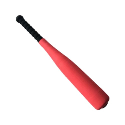 Kids Foam Baseball Bat and Ball T Ball Set Lightweight Soft Handle Children Softball Baseball Bat for Game Learning - color: Red
