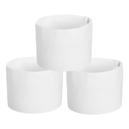 PATIKIL Soccer Captain Armband, Captain Arm Bands for Soccer Elastic Captain Arm Band Sports Captain Armbands - color: White