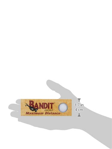 Bandit Maximum Distance Golf Balls, (One Dozen, White)