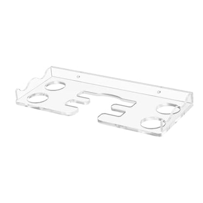 Ping Pong Paddle Wall Holder with Ball Storage, Clear Acrylic Display Stand for Table Tennis Rackets, 8.86x3.54inch Wall Mount Organizer for Game Room, Bar, Recreation Area