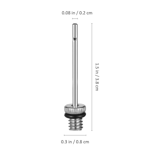 POPETPOP 20 Pcs Ball Inflation Needles with O-Ring for Basketball Soccer Volleyball Football Compatible with Hand and Electric Air Pumps Portable Sports Pump Needles