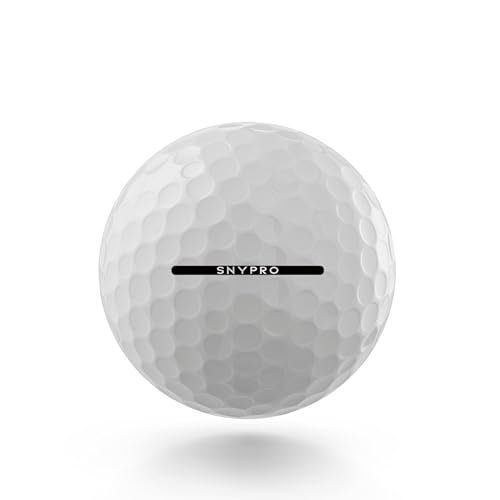 Snyder USA Pro Golf Balls - 5-Piece Construction Practice Golf Balls, Urethane Cover, 322 Dimples, 90 Compression, Training Golf Balls 12 Pack - color: White