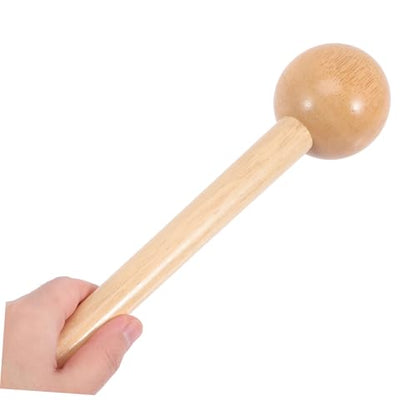 INOOMP 2pcs Mallet Wooden Accessories in Baseball Kids Mallets Portable Round Mini Glove Mitt Softball Breakin Headed Your Shaping Toy Accessory Pocket Shaper Breaking