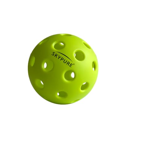 T-40 Tranning Ball 40-Holes Optic Yellow Outdoors/Indoors Pickleball Balls More Durable/More Precise/More Professional 12 Count