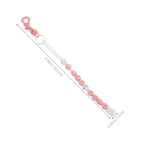 Toddmomy Portable Golf Beaded Chain Score Counter for Women Lightweight Golf Score Keeper for Training and Tournaments for Easy Tracking