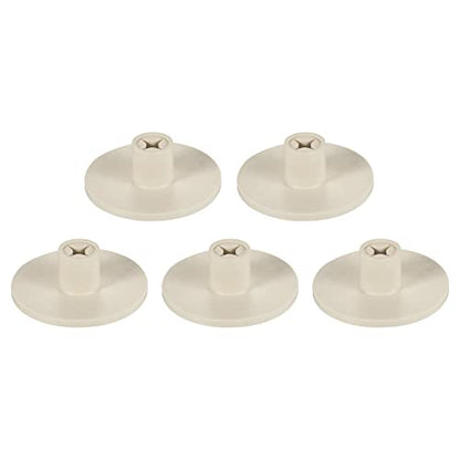 PATIKIL 0.8 Inch Plastic Golf Tee, 5 Pack Hollow Training Driving Range Tee Stable Ball Holder for Outdoor Indoor Hitting Mat, Beige