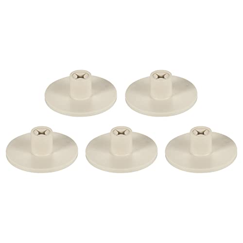 PATIKIL 0.8 Inch Plastic Golf Tee, 5 Pack Hollow Training Driving Range Tee Stable Ball Holder for Outdoor Indoor Hitting Mat, Beige