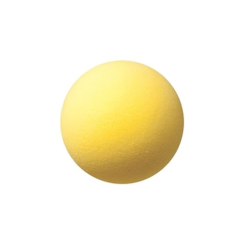 Champion Sports Coated High Density Foam Balls, 4", Model: HD4 - color: Yellow (Uncoated), size: 7 Inch (Single Ball)
