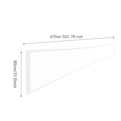 Menolana Pickleball Net Replacement, Portable Movable Tennis Net for Outdoor Backyard (No Frame)