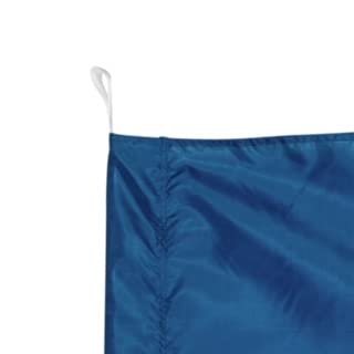 Red Color Guard Flag, Curved Rectangle Solid Color Flag for Practice, Made of Easy to Clean Polyester Habutai