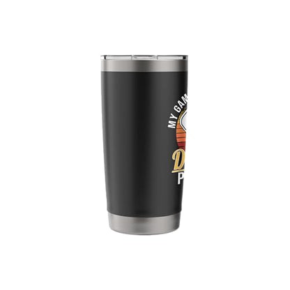Game Improves With Dinking Practice Funny Pickleball Player Stainless Steel Insulated Tumbler