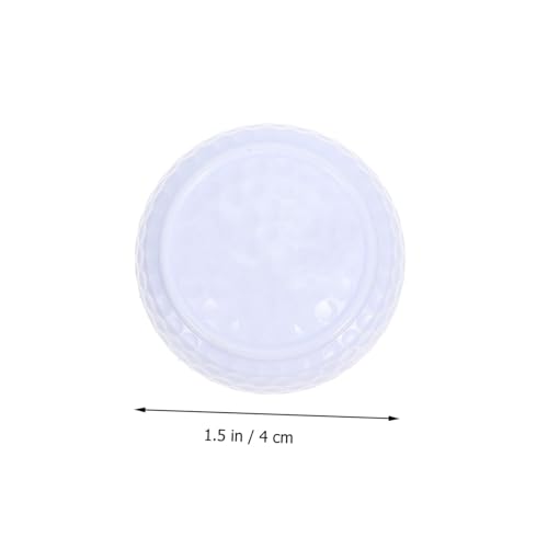 2Pcs Flat Design Golf Training Balls Lightweight Synthetic Rubber Practice Aids for Indoor Putting and Portable Golf Accessories for Men