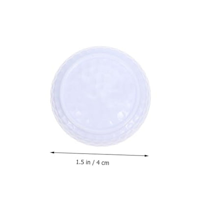 2Pcs Flat Design Golf Training Balls Lightweight Synthetic Rubber Practice Aids for Indoor Putting and Portable Golf Accessories for Men