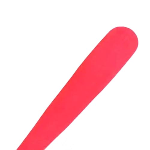 Kids Foam Baseball Bat and Ball T Ball Set Lightweight Soft Handle Children Softball Baseball Bat for Game Learning - color: Red