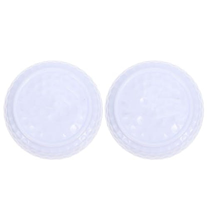 Abaodam 2pcs Flat Shape Golfing Practice Balls for Putting Training Lightweight and Durable Golfing Aids for Use for Beginners and Professionals