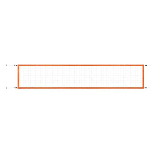 Volleyball Net Folding Portable Professional Training Net Mesh Net with Accessories Polyethylene Material Suitable for Swimming Pool Backyard Beach - color: Orange