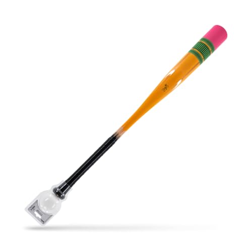 Victus Yardstick, Plastic Baseball Bat for Kids with Custom Plastic Ball, for Use on Turf or Grass, 2 5/8” Barrel and Soft Touch Grip, Lightweight Backyard Baseball Set, 32”