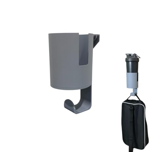 Chainlink Fence Hook To Hold Cup and Sports bag/Gear For Pickleball, Tennis, Basebal, Softball, Soccer, Track and Field and Other Sports Bags and Gear - color: Grey