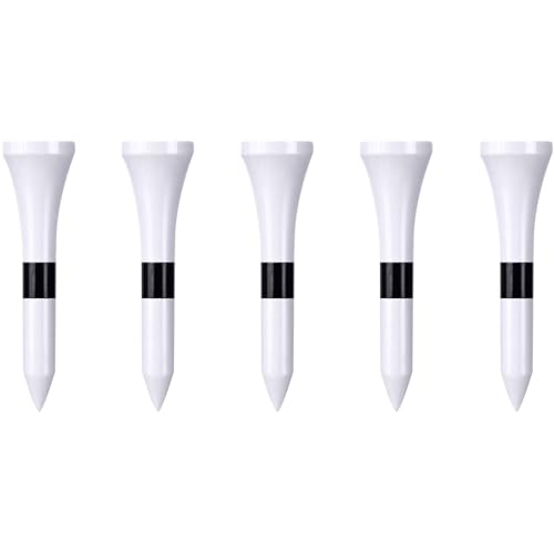 Wooden Golf Tees 3-1/4", 2-3/4", 2-1/8", 1-1/2" Available, 100 Count (Natural Color, White, Black, Blue, Red, Green, Yellow, Pink, Orange) - color: White, size: 1 1/2 Inch
