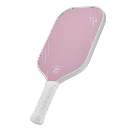 FH-500 T700 Pickleball Racket, 14MM Thick Two-Handed Offensive Pickleball Racket, Speed and Control - color: Pink