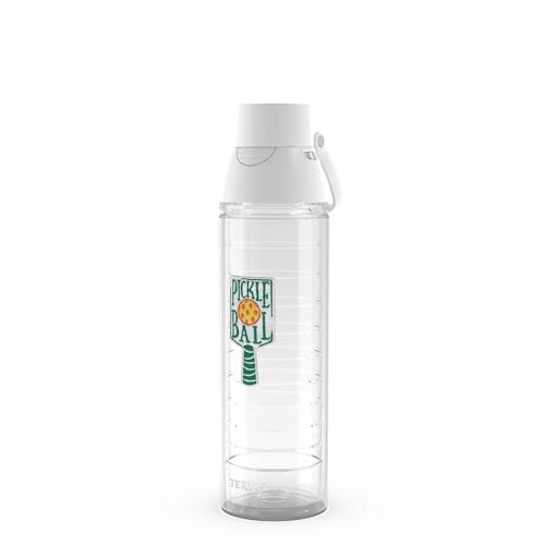 Tervis Venture Lite Pickleball Made in USA Double Walled Insulated Tumbler Travel Cup Keeps Drinks Cold & Hot, 24oz Water Bottle, Classic - style: Pickleball