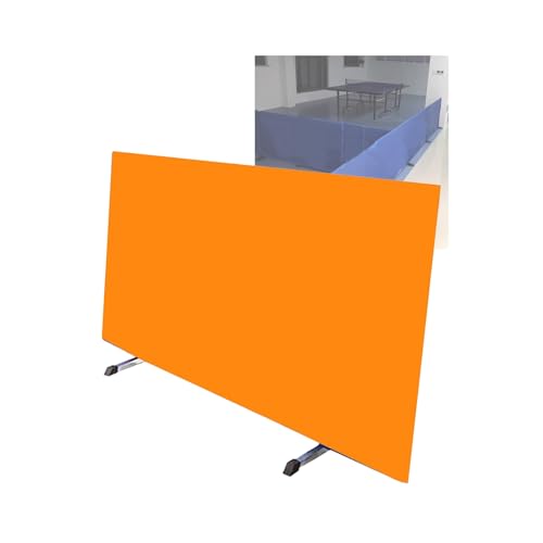 Table Tennis Surround Temporary Wall, Removable Training Fence. Lightweight Portable Court Surround Baffle Block for Stadiums Schools,Ping Pong,for Quicker and Easier Pick Up，（Orange，140x75c - color: Orange, size: 140x75cm/1pieces
