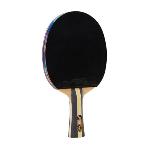 DHS Sports 3 Star Table Tennis Racket H3002- Shakehand, ITTF Approved Paddle, Beginner, 5 Ply Wood, Inverted Rubbers