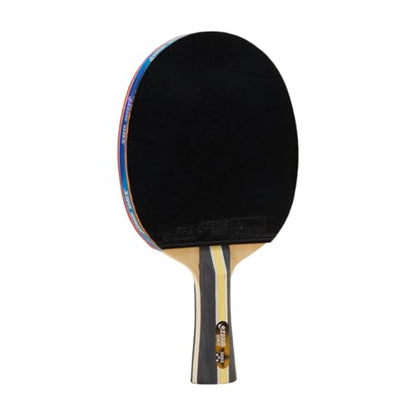 DHS Sports 3 Star Table Tennis Racket H3002- Shakehand, ITTF Approved Paddle, Beginner, 5 Ply Wood, Inverted Rubbers