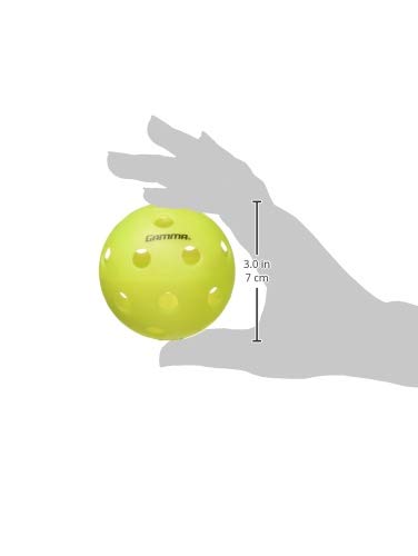 Gamma Photon Indoor Pickleballs Pack of 60, USAPA Approved, High-Visibility, Durable and Ultra-Balanced - color: Yellow, size: 60 Pack