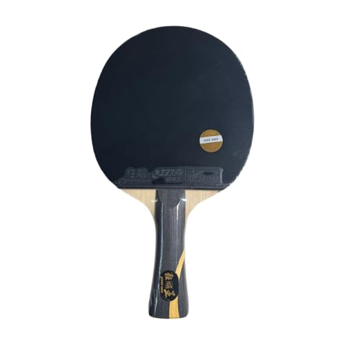DHS Sports Wang Chuqin Classic Series Table Tennis Racket Set – Professional Ping Pong Paddle, Hurricane King 5+2AC Blade, Hurricane 3 Rubber, Heavy Spin & Fast Attack, Includes 3-Star Balls & Case