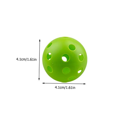 Yardwe Golf Ball Indoor Practice Balls Golfing Hollow-Out Balls Golfing Practice Tools Balls for Golfing - color: Green