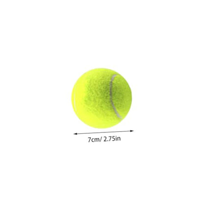Happyyami 12pcs Pressureless Tennis Balls for Training and Practice Durable Felt for All Courts Tennis Machines and Outdoor Sports