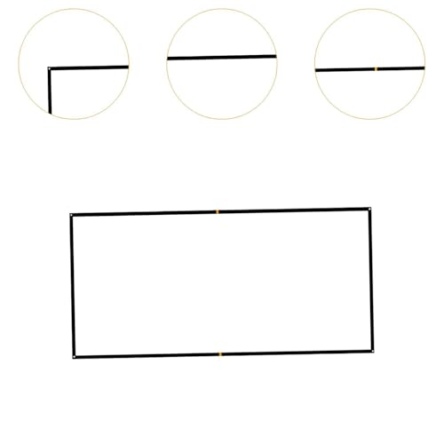 Beach Volleyball Court Marking Line Portable Design Heavy Duty 26.3 Ft X 52.5 Ft - color: Black