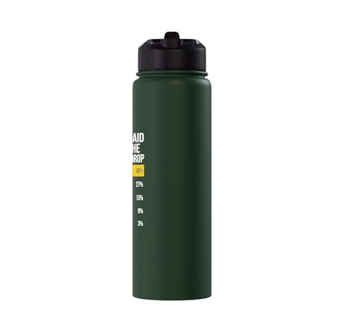 Things I Said During The Third Shot Drop Chart Stainless Steel Insulated Water Bottle - color: Dark Green