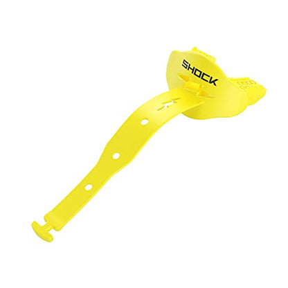 Shock Doctor Bolt Lipguard, Adult Mouth Guard Football with Strap. Mouthguard One Size Fits All - color: Yellow