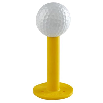 TH Golf Premium Rubber Golf Tees – Pack of 6 – Durable, Long-Lasting Tees in Multiple Sizes & Colours for Drivers, Woods & Irons - style: 75mm Yellow