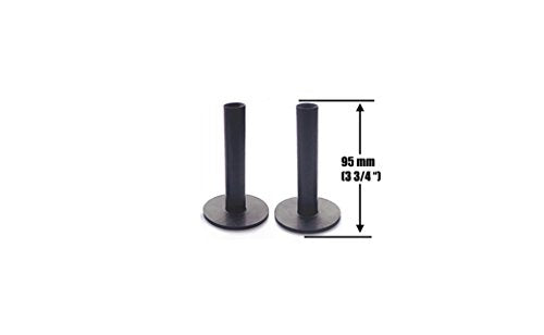 A99 GOLF Premium Ultra Long Rubber Tees 3 3/4" (95mm), Black – Heavy Duty Indoor Outdoor Practice & Golf Simulator Tee – 3 Pack