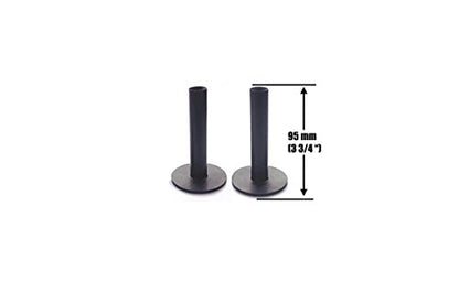 A99 GOLF Premium Ultra Long Rubber Tees 3 3/4" (95mm), Black – Heavy Duty Indoor Outdoor Practice & Golf Simulator Tee – 3 Pack