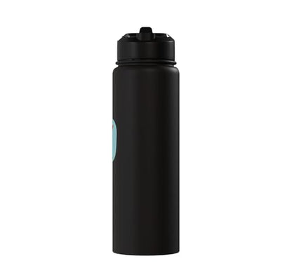Funny Pickleball Excuse There's a Hole in My Paddle Stainless Steel Insulated Water Bottle - color: Black