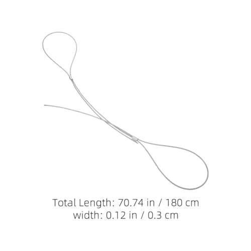 SHERCHPRY 2pcs Heavy Duty Steel Wire Basketball Net Threading Cord Rope for Outdoor School Community Park Hoop Net Fixing Accessories