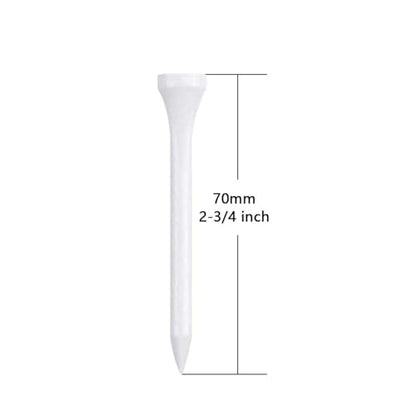 Wooden Golf Tees 3-1/4", 2-3/4", 1-1/2" Available,100 Count (Natural Color, White, Black, Blue, Red, Pink)