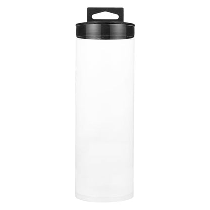 POPETPOP Transparent Tennis Ball Holder Portable Tennis Storage Bottle 9.44 Inch Clear PVC Tube for Balls Sports Organizer