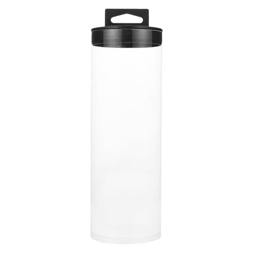POPETPOP Transparent Tennis Ball Holder Portable Tennis Storage Bottle 9.44 Inch Clear PVC Tube for Balls Sports Organizer