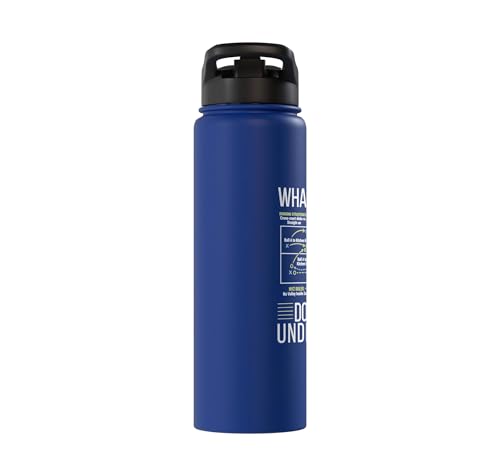 Pickleball Strategy Diagram Funny Sports Stainless Steel Insulated Water Bottle - color: Royal Blue