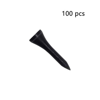 Wooden Golf Tees 3-1/4", 2-3/4", 1-1/2" Available,100 Count (Natural Color, White, Black, Blue, Red, Pink) - color: Black, size: 1 1/2 inch