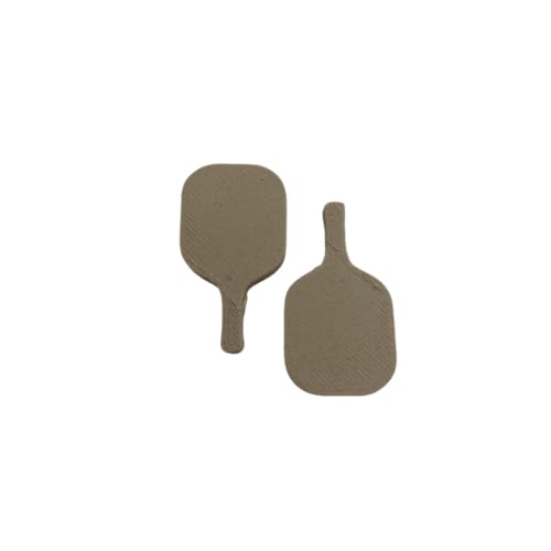Miniature Pickleball Paddle 2-Pack – Plastic & Wood Options | Pickleball Cake Toppers, Decorations, Dollhouse Miniatures & Desktop Mini Game | Gift for Fans & Players (Natural Wood) - color: Natural Wood