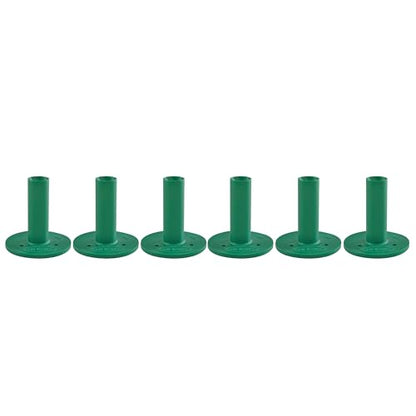 TH Golf Premium Rubber Golf Tees – Pack of 6 – Durable, Long-Lasting Tees in Multiple Sizes & Colours for Drivers, Woods & Irons - style: 55mm Green