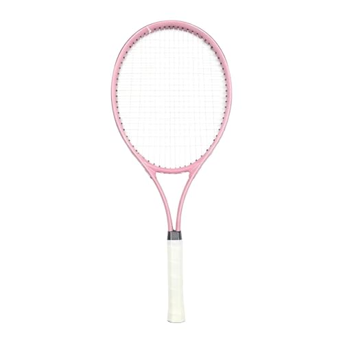 Vaveren Tennis Rackets for Adult Beginners Comfortable Portable Recreational for Training Lightweight for Outdoor Game Beach Practice - color: Pink